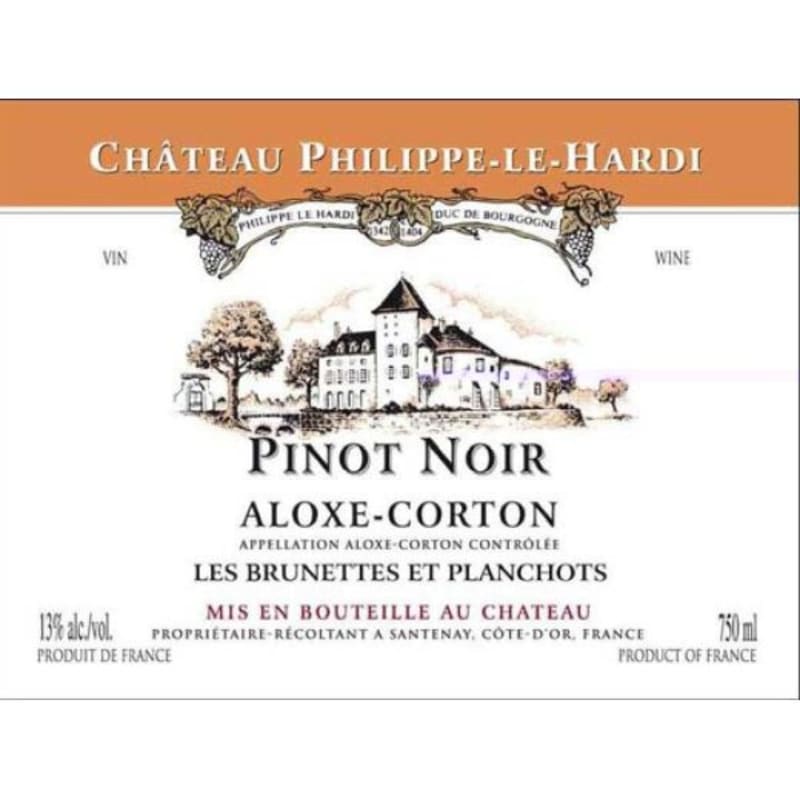 Chateau de Santenay Aloxe-Corton Philippe-Le-Hardi Les Brunettes et Planchots 2010 Front Label