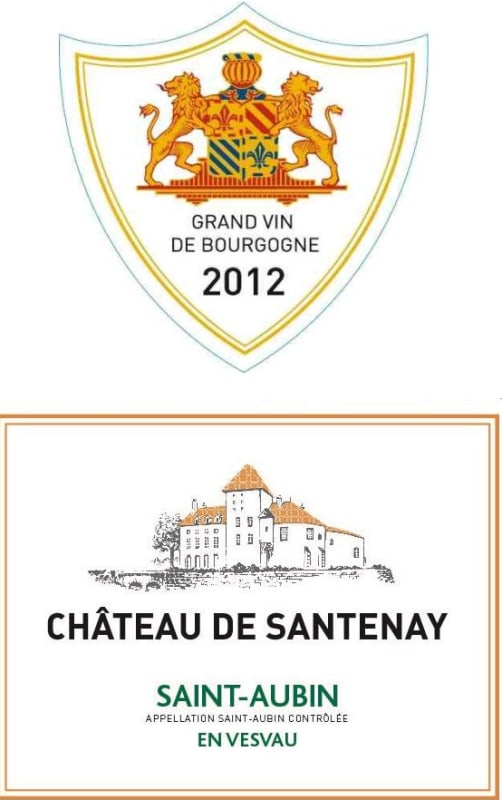 Chateau de Santenay Saint-Aubin En Vesvau 2012 Front Label