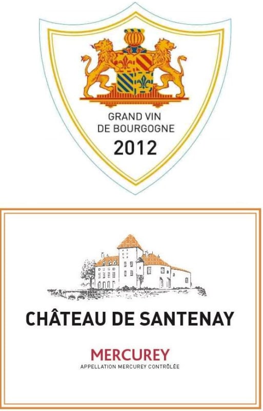 Chateau de Santenay Mercurey Rouge 2012 Front Label