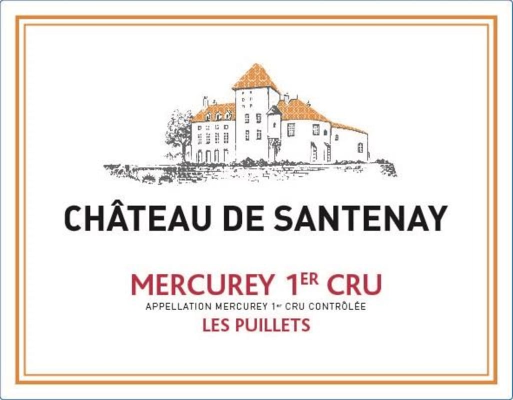 Chateau de Santenay Mercurey Les Puillets Premier Cru 2013 Front Label