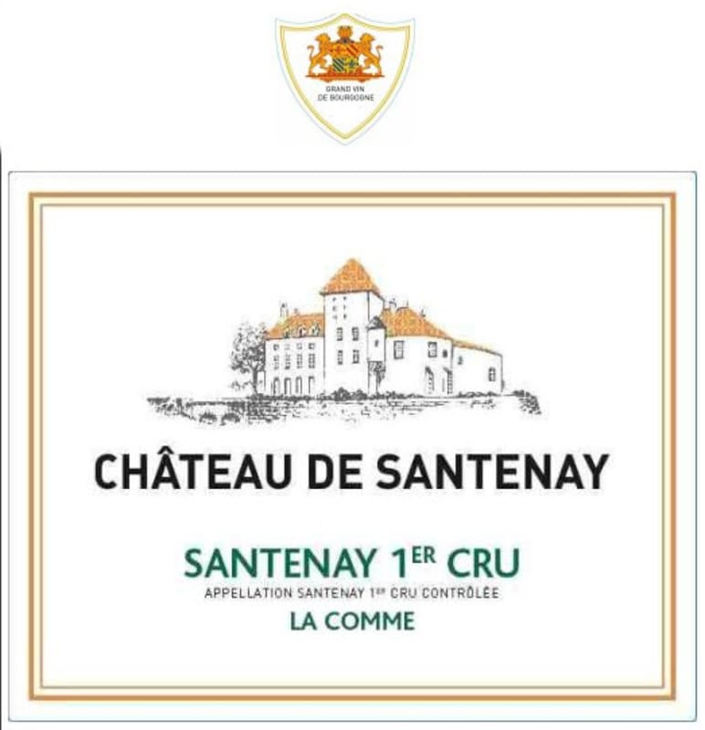 Chateau de Santenay Santenay La Comme Premier Cru Blanc 2013 Front Label