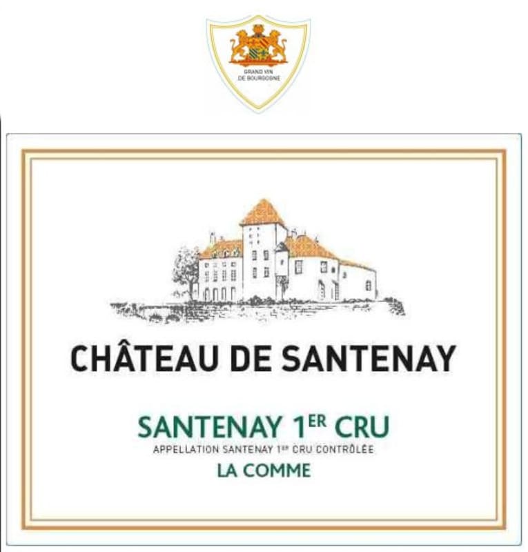 Chateau de Santenay Santenay La Comme Premier Cru Blanc 2014 Front Label