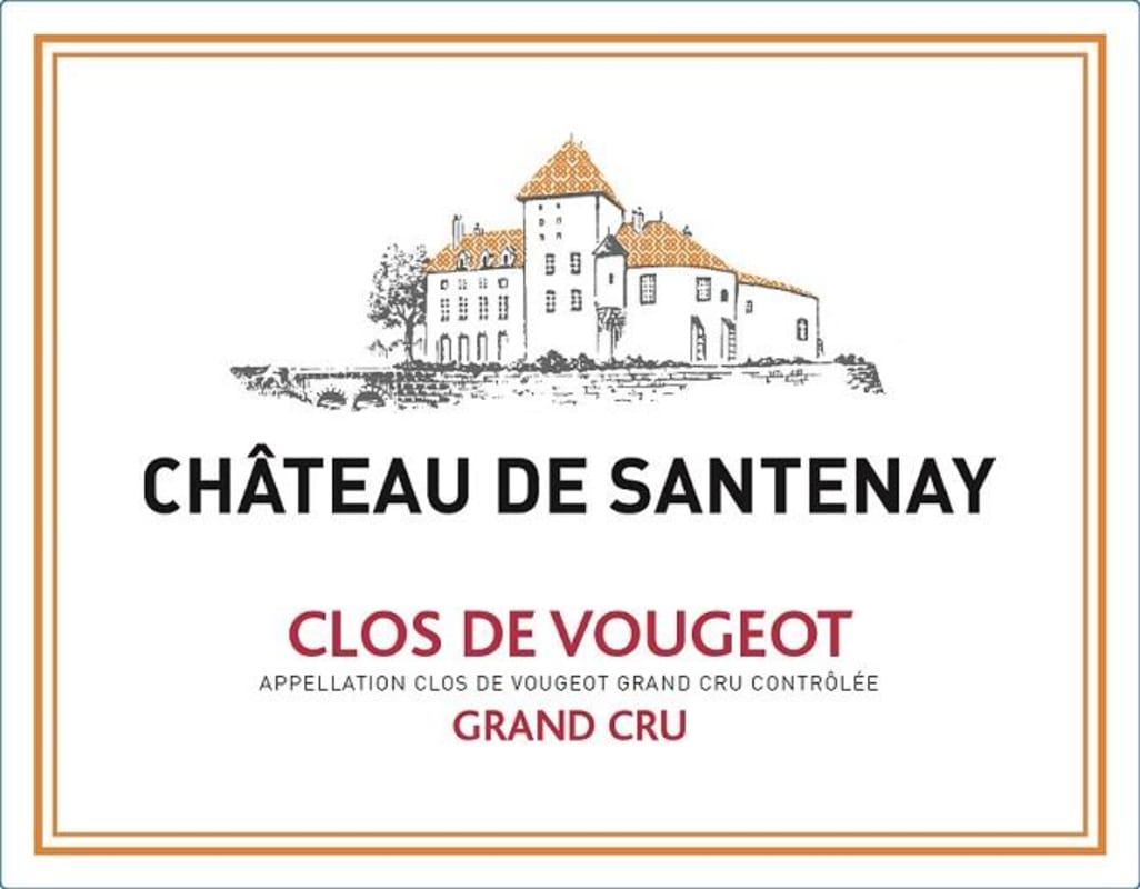Chateau de Santenay Clos de Vougeot Grand Cru 2014 Front Label