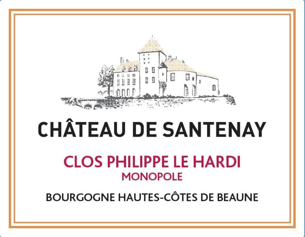 Chateau de Santenay Bourgogne Clos Philippe le Hardi Monopole 2014 Front Label