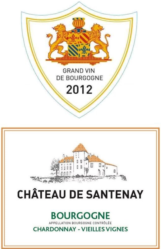 Chateau de Santenay Bourgogne Vieilles Vignes Chardonnay 2012 Front Label