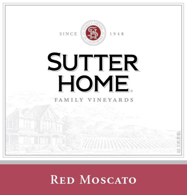 Sutter Home Red Moscato 2010 Front Label