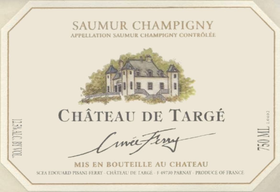 Chateau de Targe Saumur Champigny Cuvee Ferry 2002 Front Label