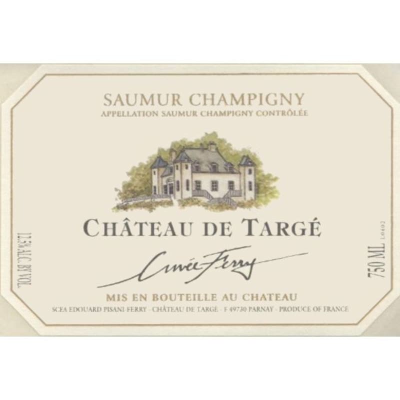 Chateau de Targe Saumur Champigny Cuvee Ferry 2001 Front Label