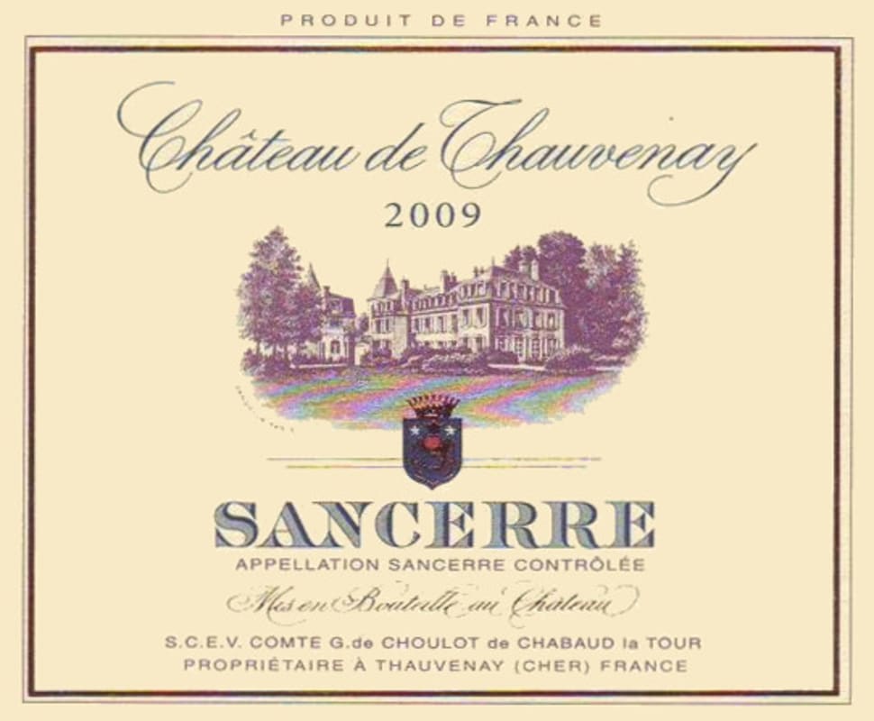 Chateau de Thauvenay Sancerre 2009 Front Label