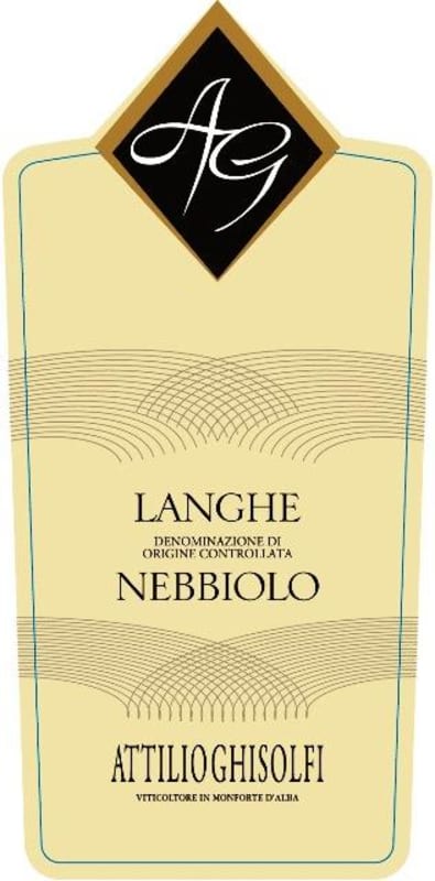 Attilio Ghisolfi Langhe Nebbiolo 2015 Front Label