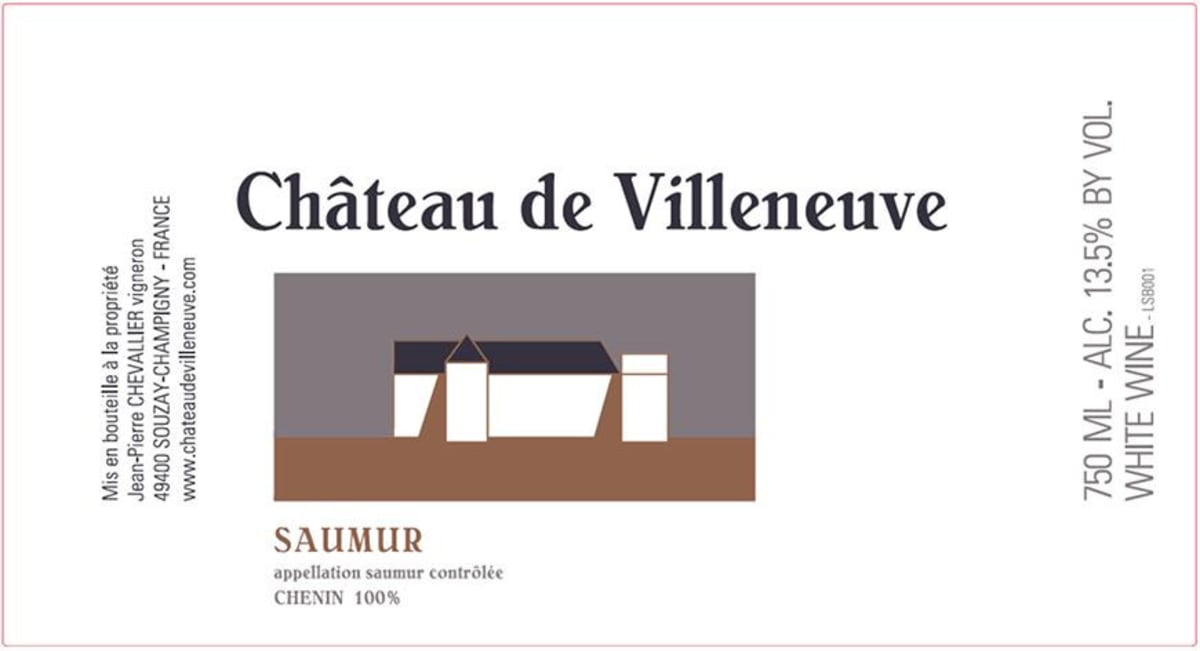 Chateau de Villeneuve Saumur Les Cormiers Blanc 2011 Front Label