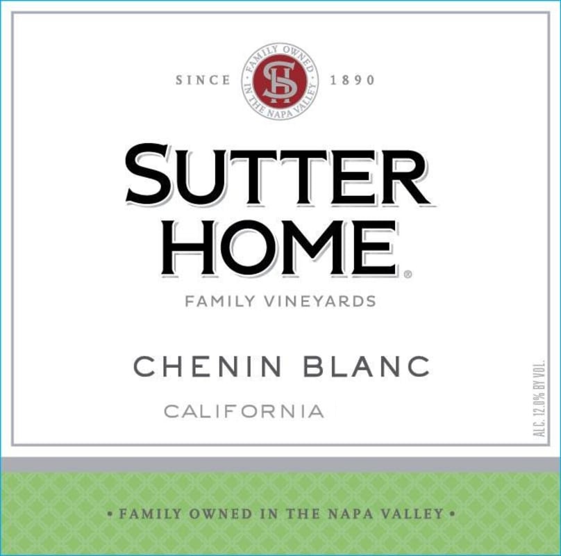 Sutter Home Chenin Blanc 2013 Front Label