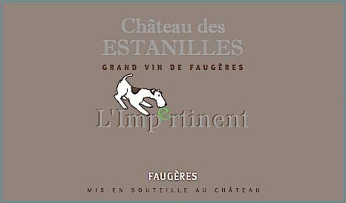 Chateau Des Estanilles Faugeres l'Impertinent Blanc 2014 Front Label
