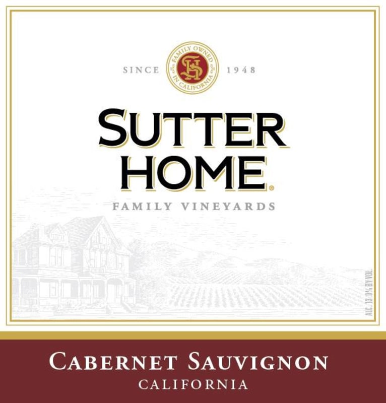 Sutter Home Cabernet Sauvignon 2010 Front Label