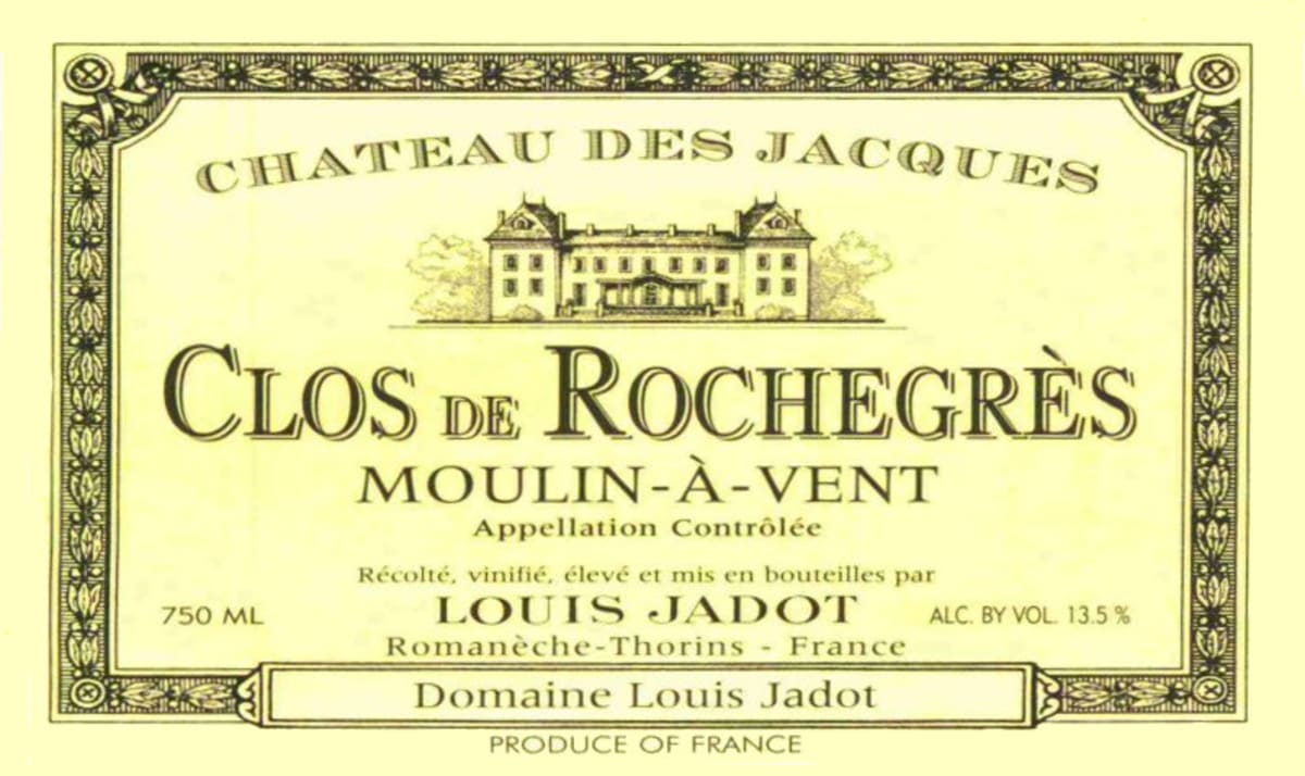 Chateau des Jacques Moulin-a-Vent Clos de Rochegres 2014 Front Label