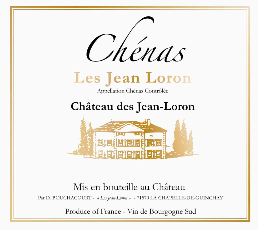 Chateau des Jean-Loron Beaujolais Chenas Les Jean-Loron 2011 Front Label