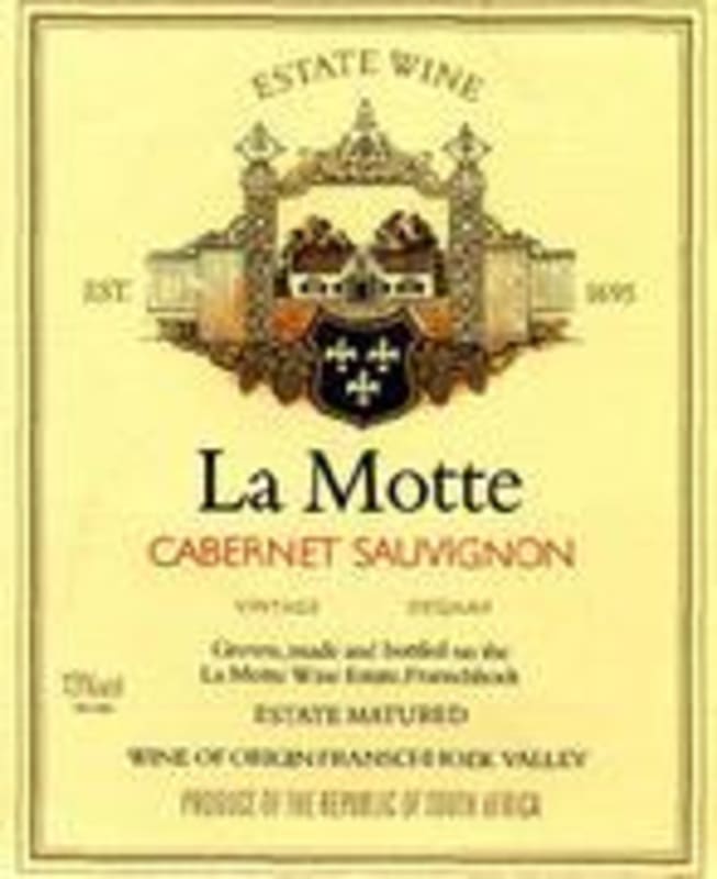 La Motte Cabernet Sauvignon 1995 Front Label