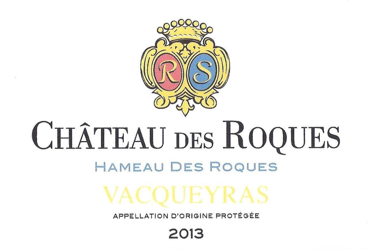 Chateau des Roques Vacqueyras Hameau des Roques 2013 Front Label