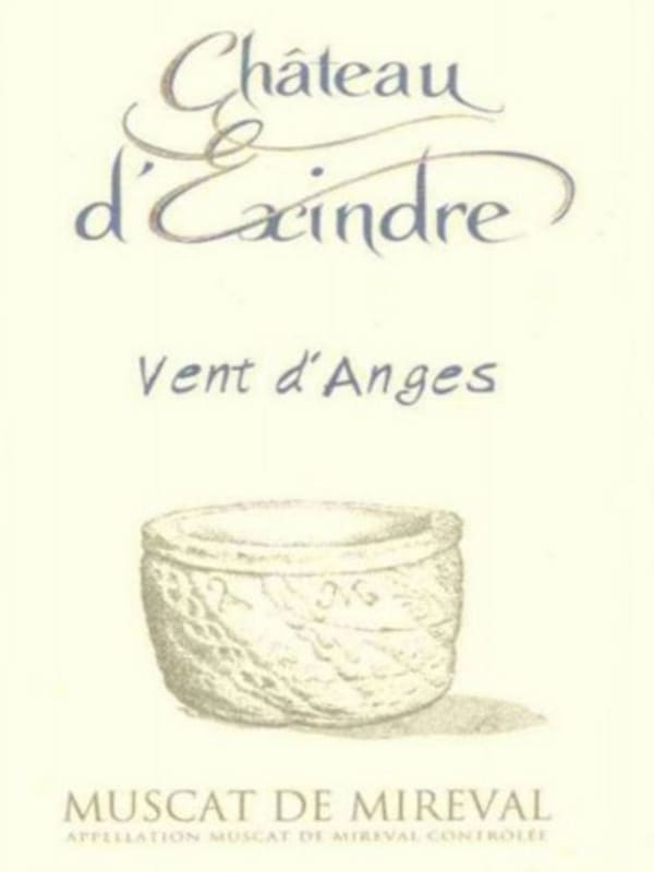 Chateau d'Exindre Muscat de Mireval Vent d'Anges 2012 Front Label