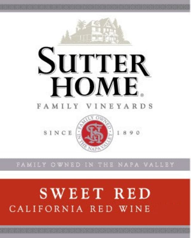 Sutter Home Sweet Red 2009 Front Label