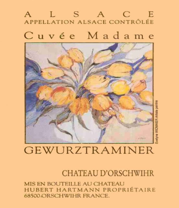 Chateau d'Orschwihr Cuvee Madame Gewurztraminer 2004 Front Label