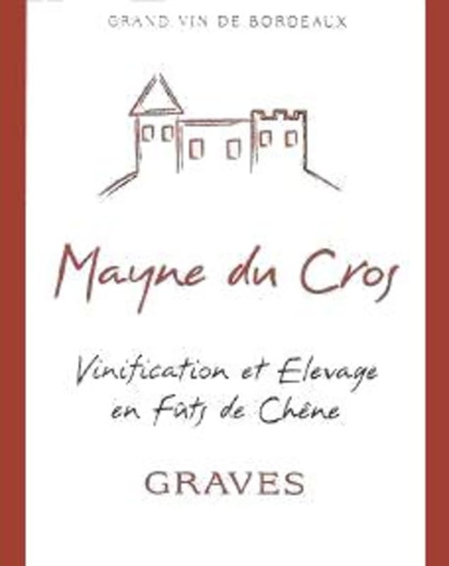 Chateau du Cros Graves Mayne du Cros 2013 Front Label