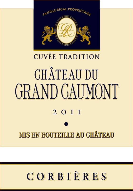 Chateau du Grand Caumont Corbieres Cuvee Tradition 2011 Front Label