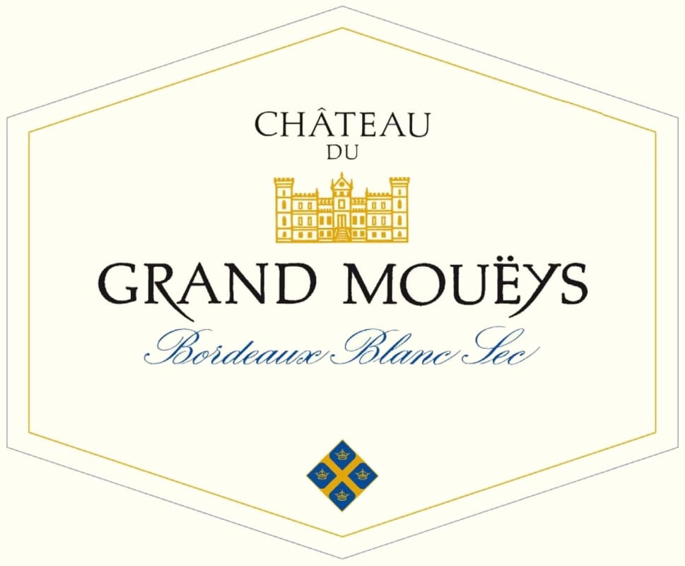 Chateau du Grand Moueys Bordeaux Blanc 2009 Front Label