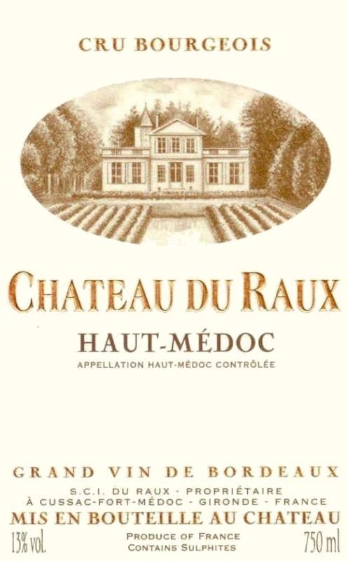 Chateau du Raux 2013 Front Label