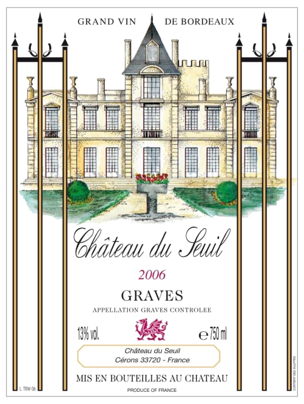 Chateau du Seuil Graves 2006 Front Label