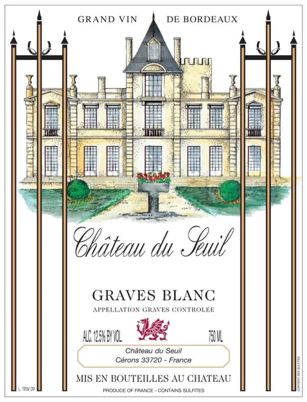 Chateau du Seuil Graves Blanc 2011 Front Label