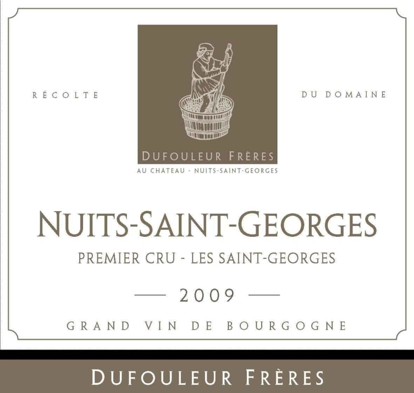 Chateau Dufouleur Freres Nuits-Saint-Georges Les Saint-Georges Premier Cru 2009 Front Label