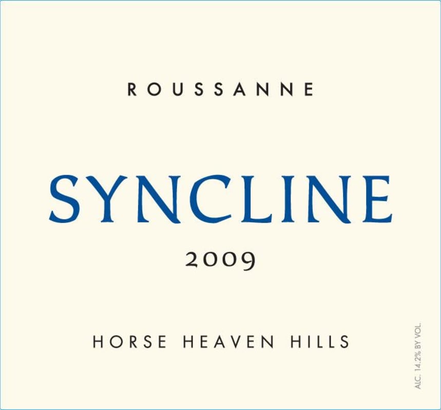 Syncline Roussanne 2009 Front Label