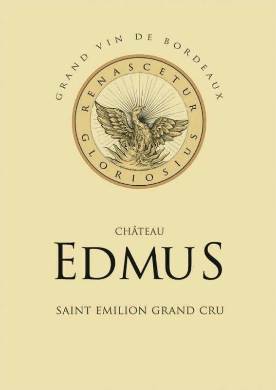 Chateau Edmus Saint Emilion Grand Cru 2012 Front Label