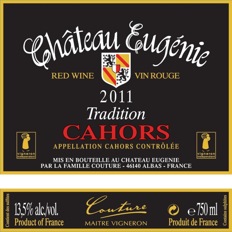 Chateau Eugenie Tradition 2011 Front Label