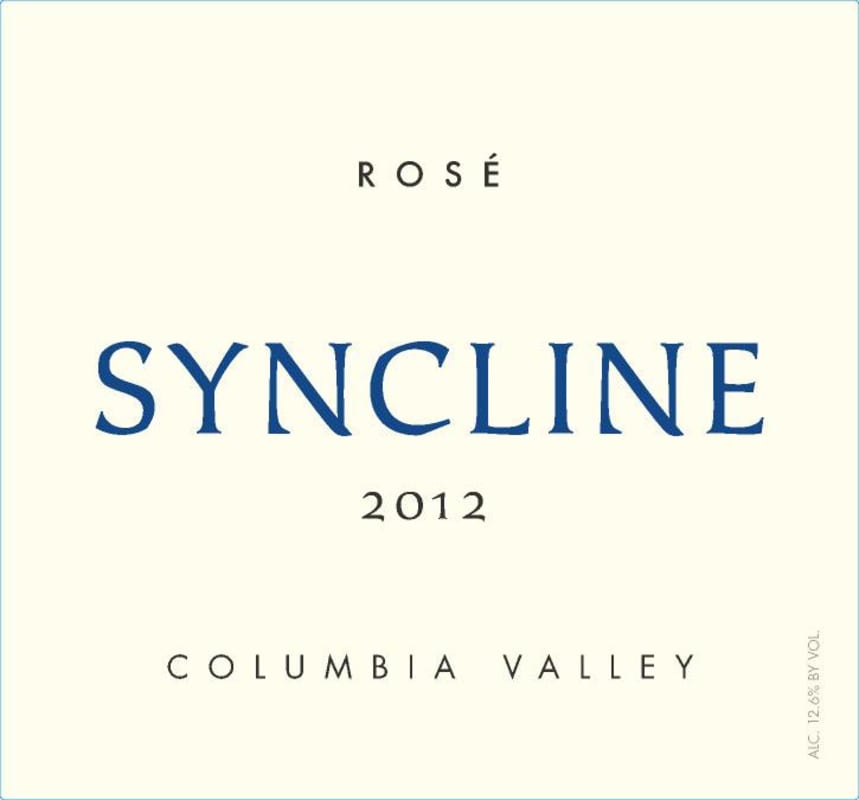 Syncline Rose 2012 Front Label