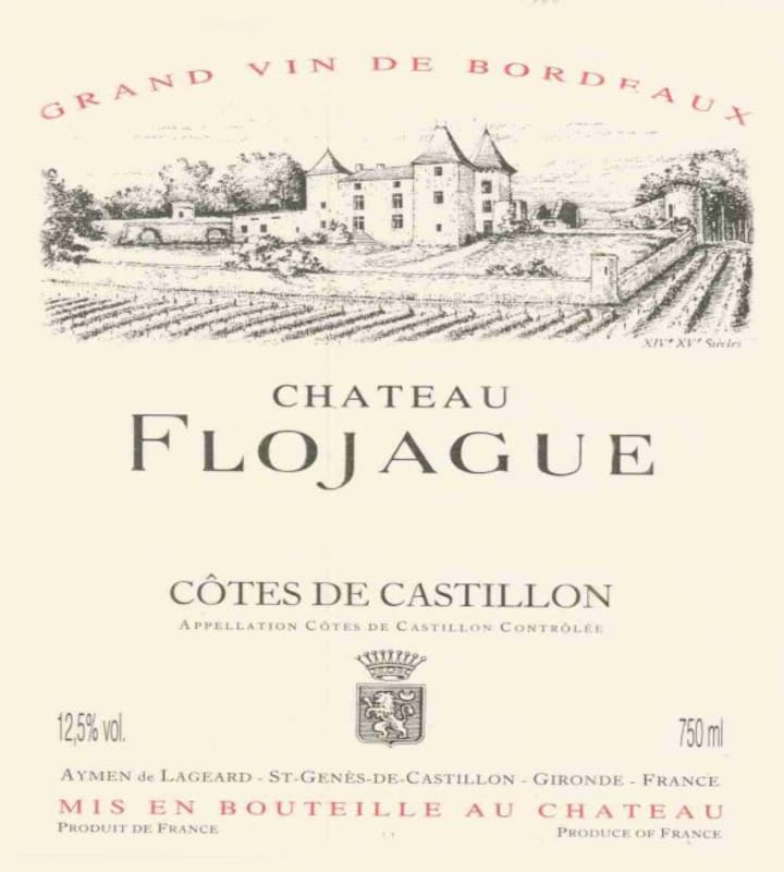 Chateau Flojague 2003 Front Label