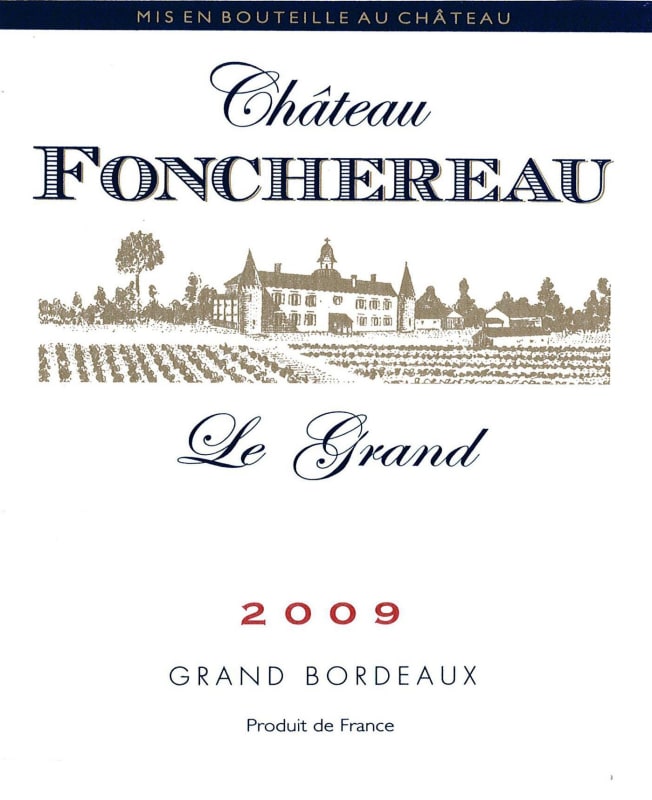 Chateau Fonchereau Le Grand 2009 Front Label