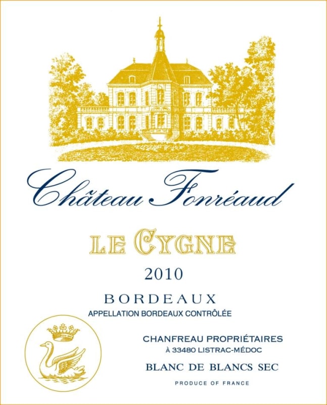 Chateau Fonreaud Le Cygne 2010 Front Label