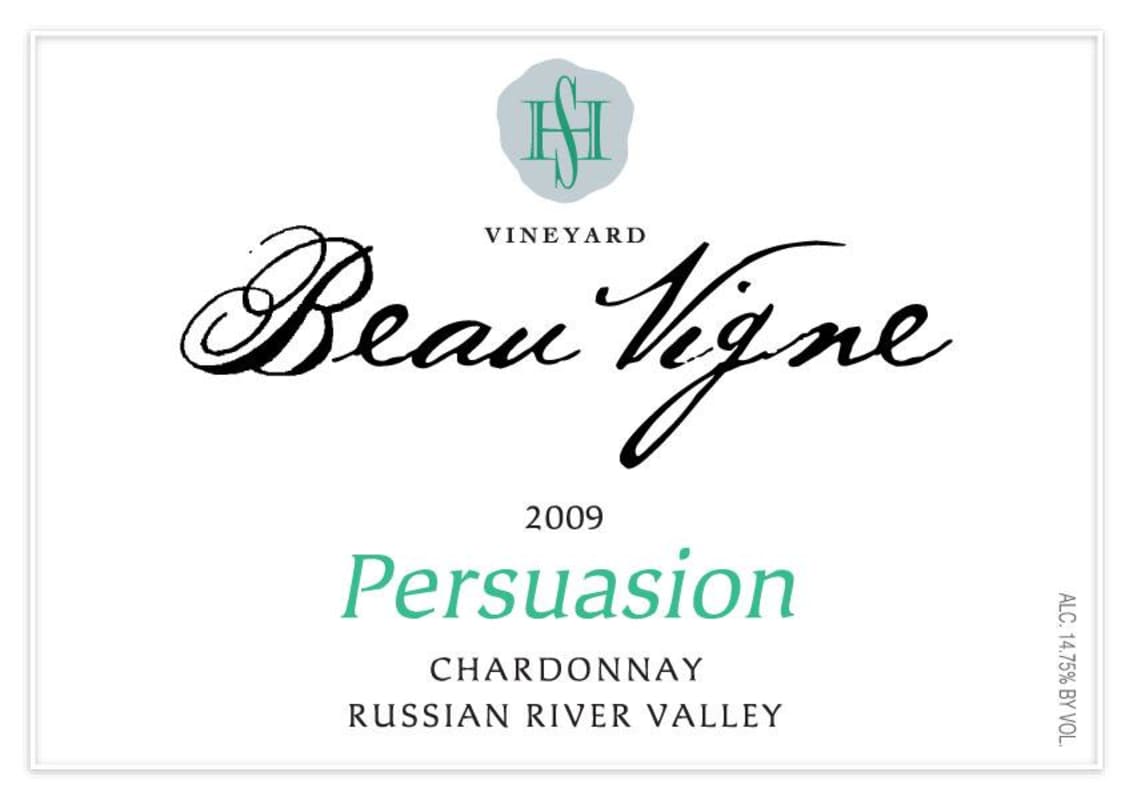 Beau Vigne Persuasion Chardonnay 2009 Front Label