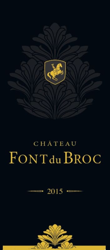 Chateau Font du Broc Cotes de Provence Rouge 2015 Front Label