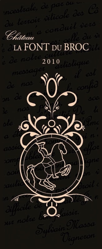 Chateau Font du Broc Cotes de Provence Rouge 2010 Front Label