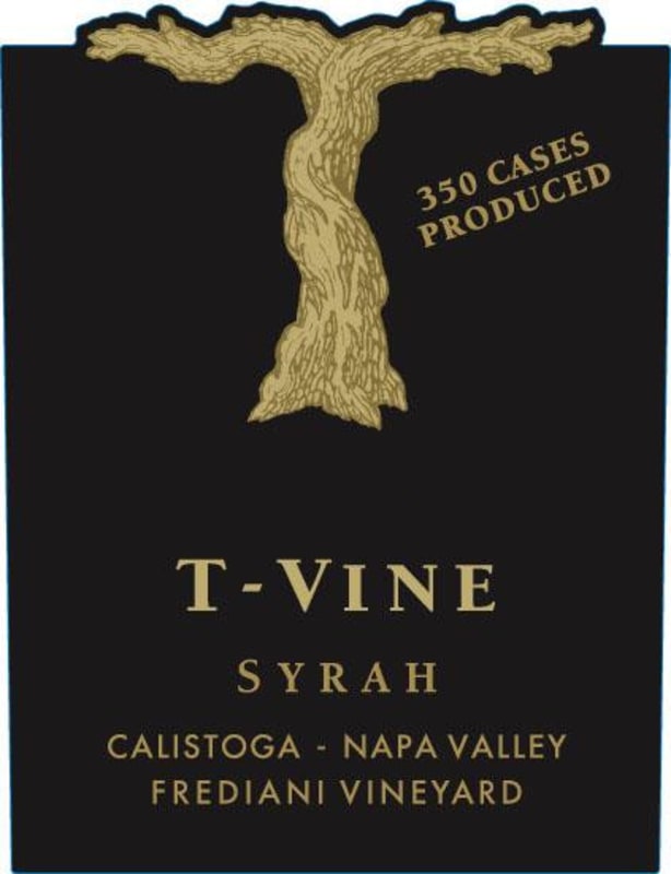 T-Vine Cellars Frediani Vineyard Syrah 2010 Front Label