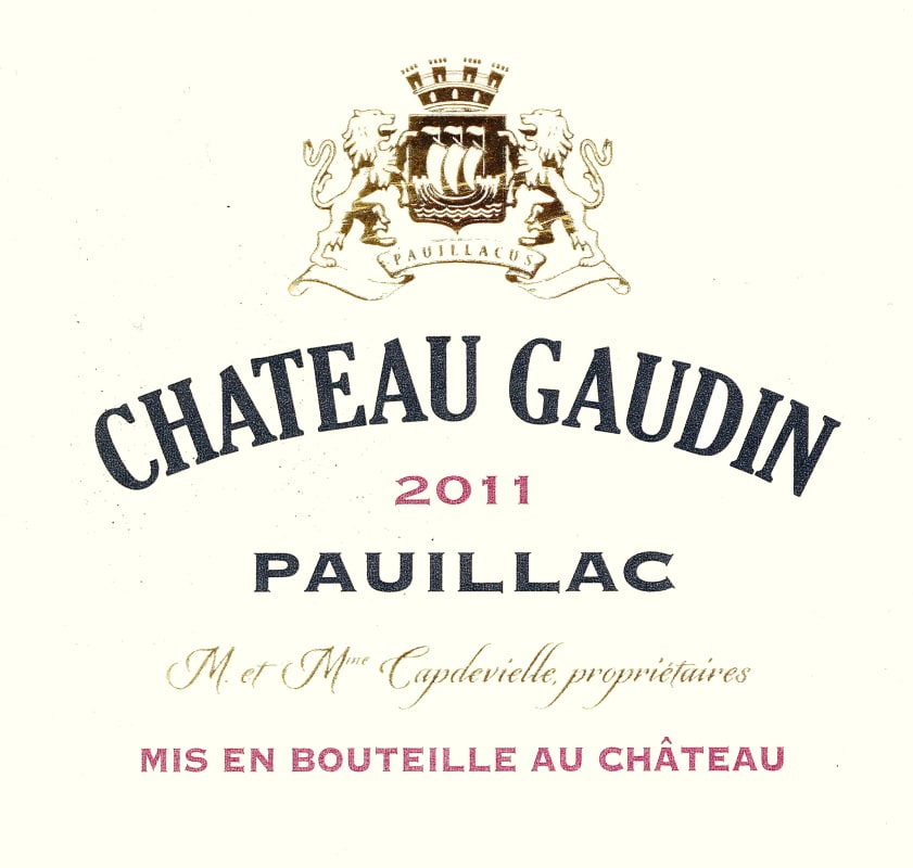 Chateau Gaudin 2011 Front Label