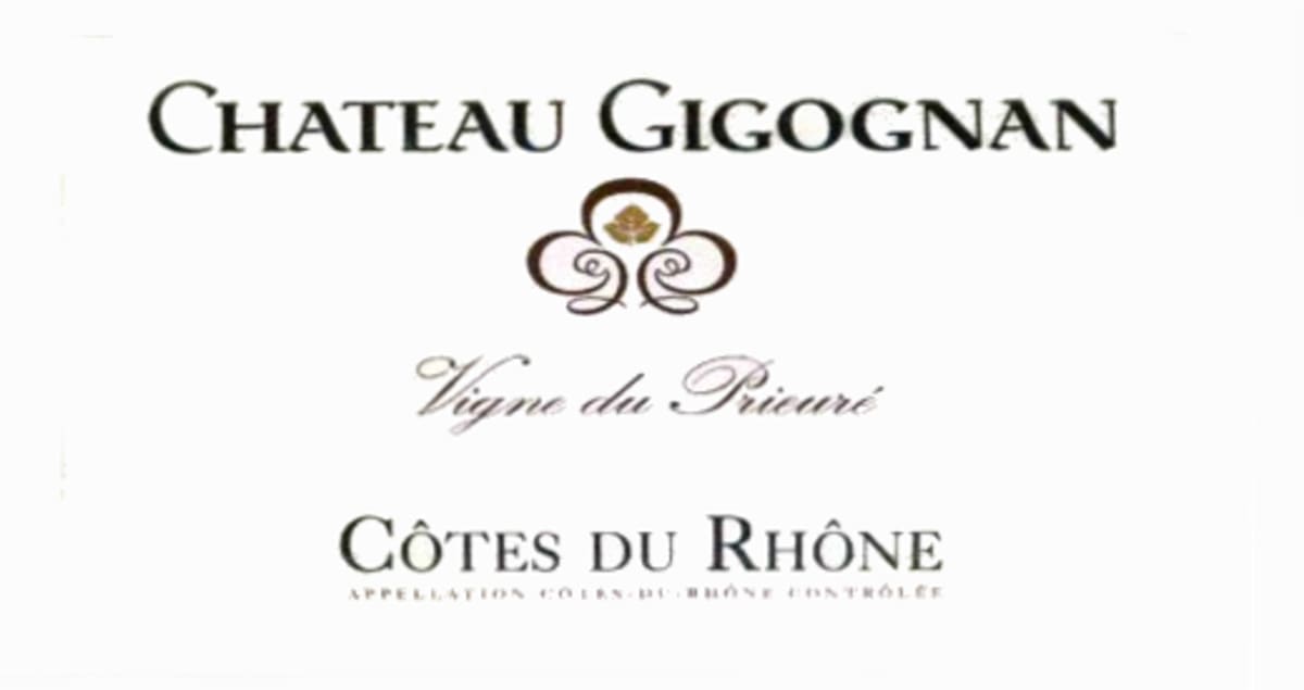 Chateau Gigognan Cotes du Rhone Vignes du Prieure 2007 Front Label