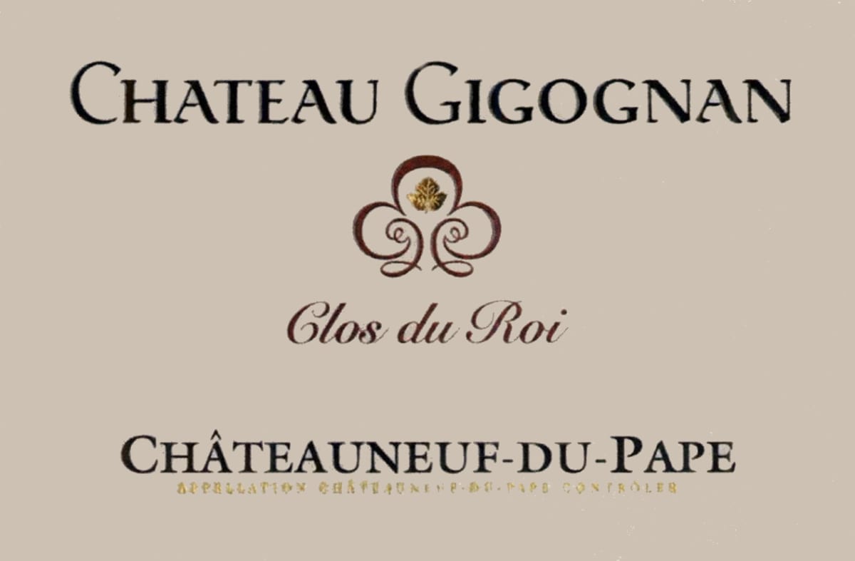 Chateau Gigognan Chateau Gigognan Clos du Roi Blanc 2005 Front Label