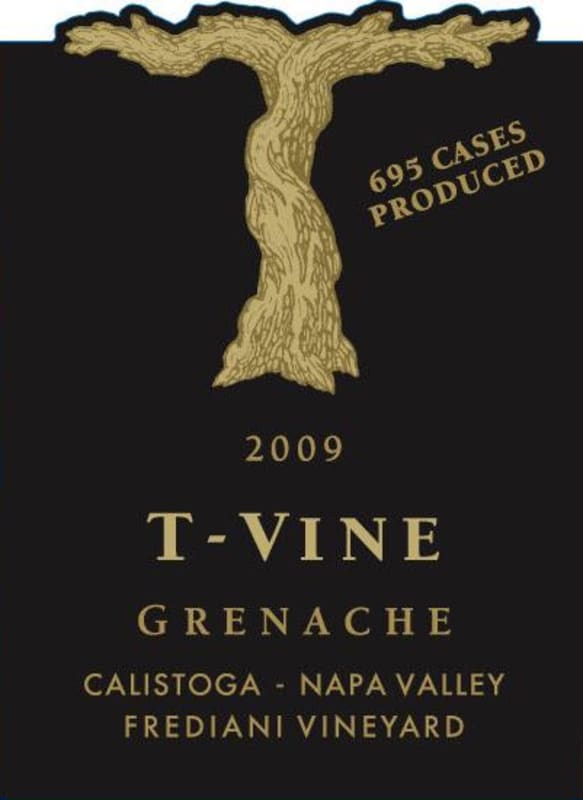 T-Vine Cellars Frediani Vineyard Grenache 2009 Front Label