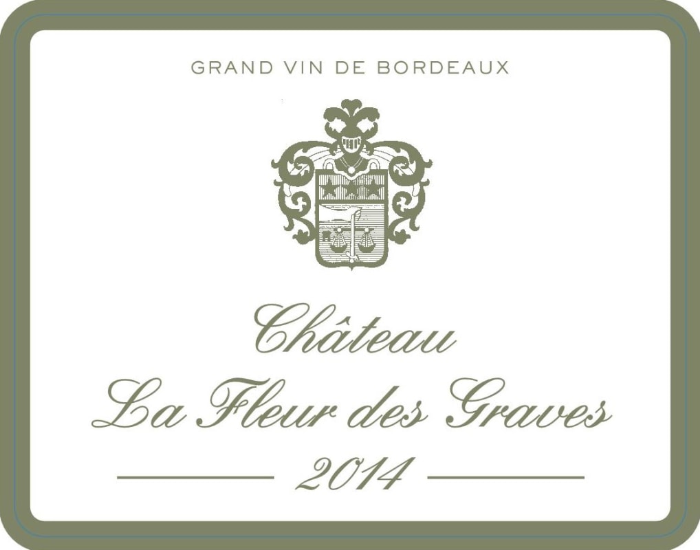 Chateau Goudichaud Chateau La Fleur des Graves Blanc 2014 Front Label