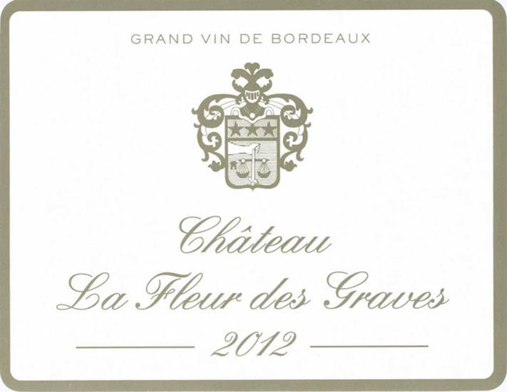 Chateau Goudichaud Chateau La Fleur des Graves Blanc 2012 Front Label