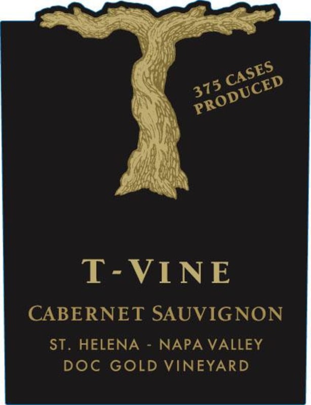 T-Vine Cellars Doc Gold Vineyard Cabernet Sauvignon 2012 Front Label